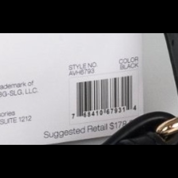 NWT Adrienne Vittadini Black Scarf Crossbody Bag - Picture 5 of 5